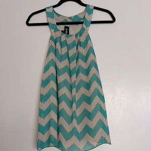 Chevron Style Blouse Size: S